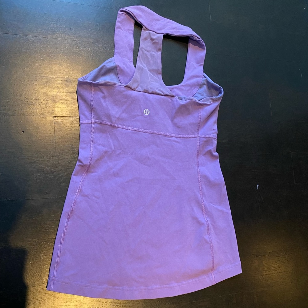 Lululemon Scoop Neck Tank size 6 color: Winter orchid (purple) - Picture 4 of 9